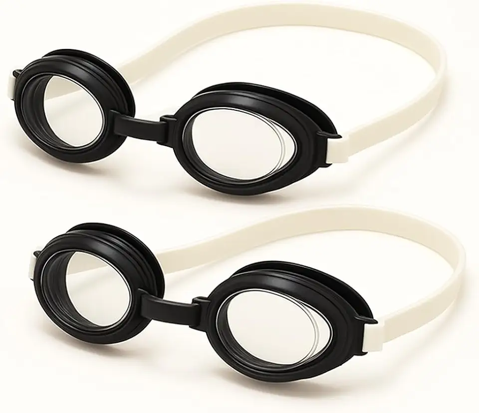 Kit com 2 Óculos de Natação INFANTIL, Ajustável, para crianças, Piscina, Verão