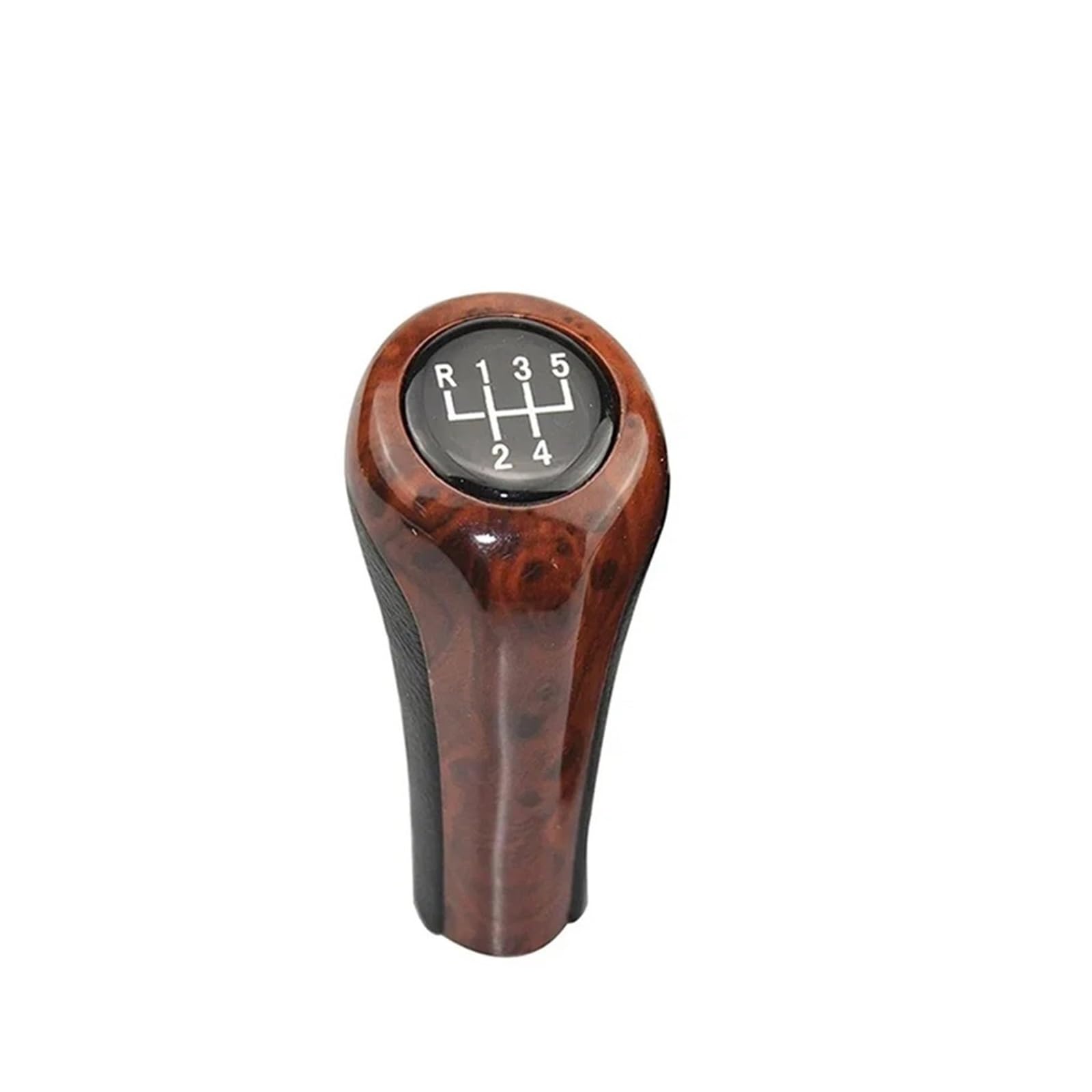 Pybycegnzk Woodgrain-5 Speed Car Interior Accessories For Bmw 5 Series E60 E61 Gear Shift Knob 6 Speed(Woodgrain-5 Speed)