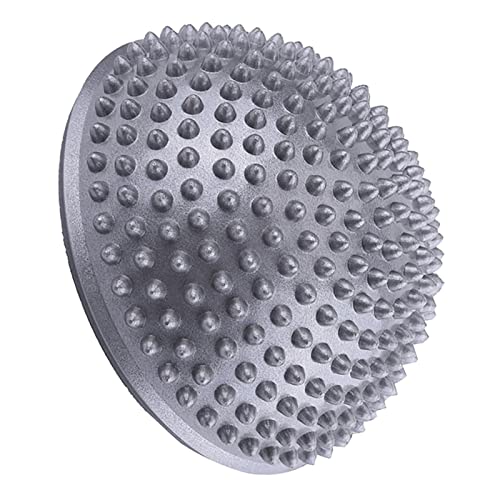 Aramox Half Exercise Pods, Spiky Point Design for Gym and Pilates Sessions, Enhances Foot Muscle Strength (Silver)