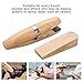 Joyzan Wooden Ring Clamp, Wood Jewelers Benchwork Holder Jewelry Vise Leather Jaws Hand Tools Stone Setting Engraving Tool with Wedge Lock Polishing Repairing Making Bench Rings Vice Filing Buffing