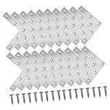 Supports à angle droit - parfaits pour le bois comme le contreplaqué, les panneaux de particules, le métal, les étagères, la fixation de chaises, de tables en bois, de lits en bois, de fenêtres, d'étagères, de meubles, d'appareils et d'autres choses qui doivent être renforcées, fixation de joints