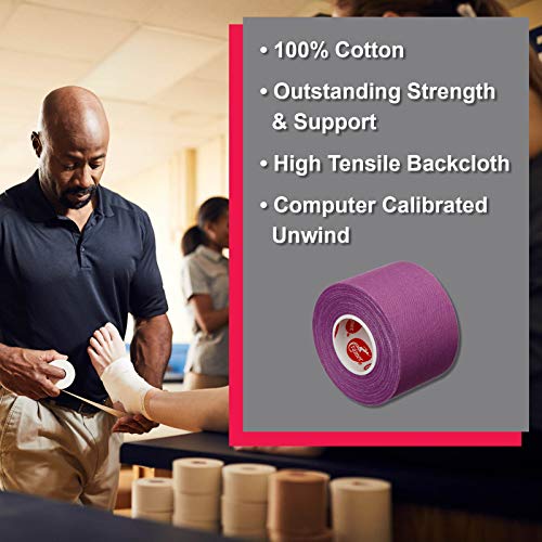 Image of Cramer Team Color Athletic Tape, Easy Tear Tape for Ankle, Wrist, & Injury Taping, Protect & Prevent Injuries, Promote Healing, Athletic Training Supplies, 1.5 inch X 10 Yard Roll, Colored AT Tape