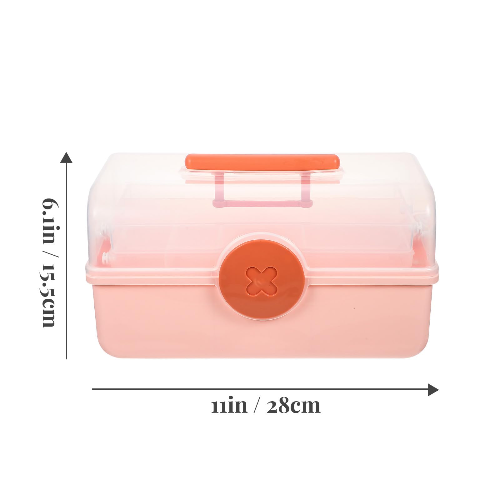 Kreative Mehrlagige Haaraccessoire Kasten für Mädchen Rosa Tragbare Schmuckaufbewahrung mit Desktop Organizer für Haarspangen und Haargummis