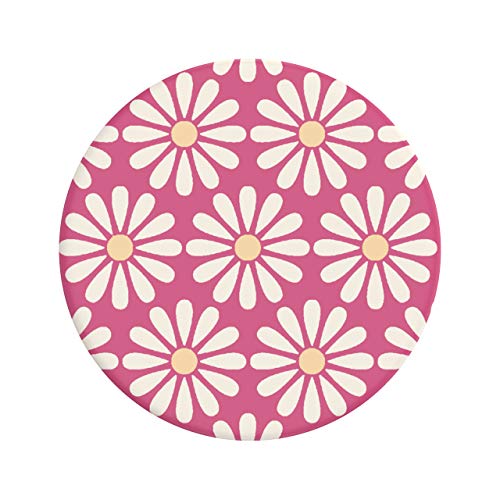 Image of PopSockets Phone Grip with Expanding Kickstand, Floral & Nature PopGrip - Daisy Mod Pink