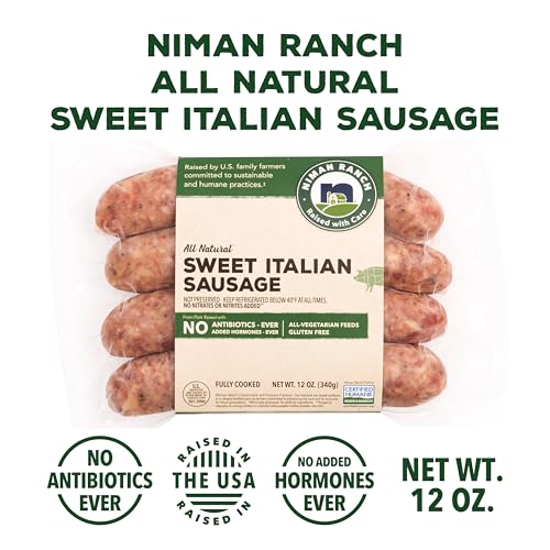 Niman Ranch, Uncured Sausage Sweet Italian, 12 oz