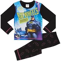 DC Comics BatWheels Batman - Pijamas de Manga Larga para Niños -