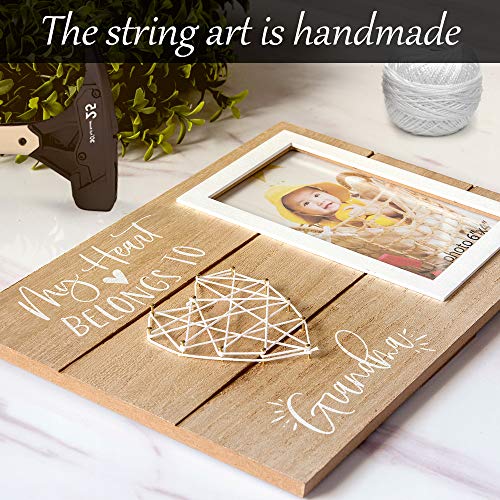 Grandma Birthday Picture Frame Gifts - Great Grandmother Gift From Grandson Granddaughter - Baby Announcement Gift For New Grandmothers - My Heart Belongs To Grandma - 4X6 Inches Cute Photo #TOP4