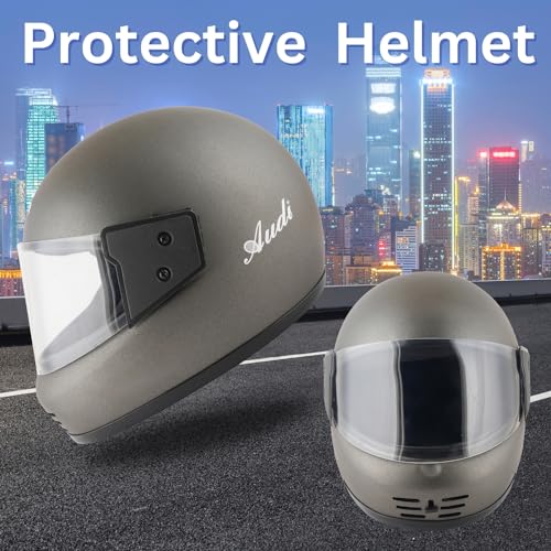 Image of Sage Square Audi Full Face Clear Visor Helmet | ISI Certified | High Standard Safety | Extra Comfort & Stylish