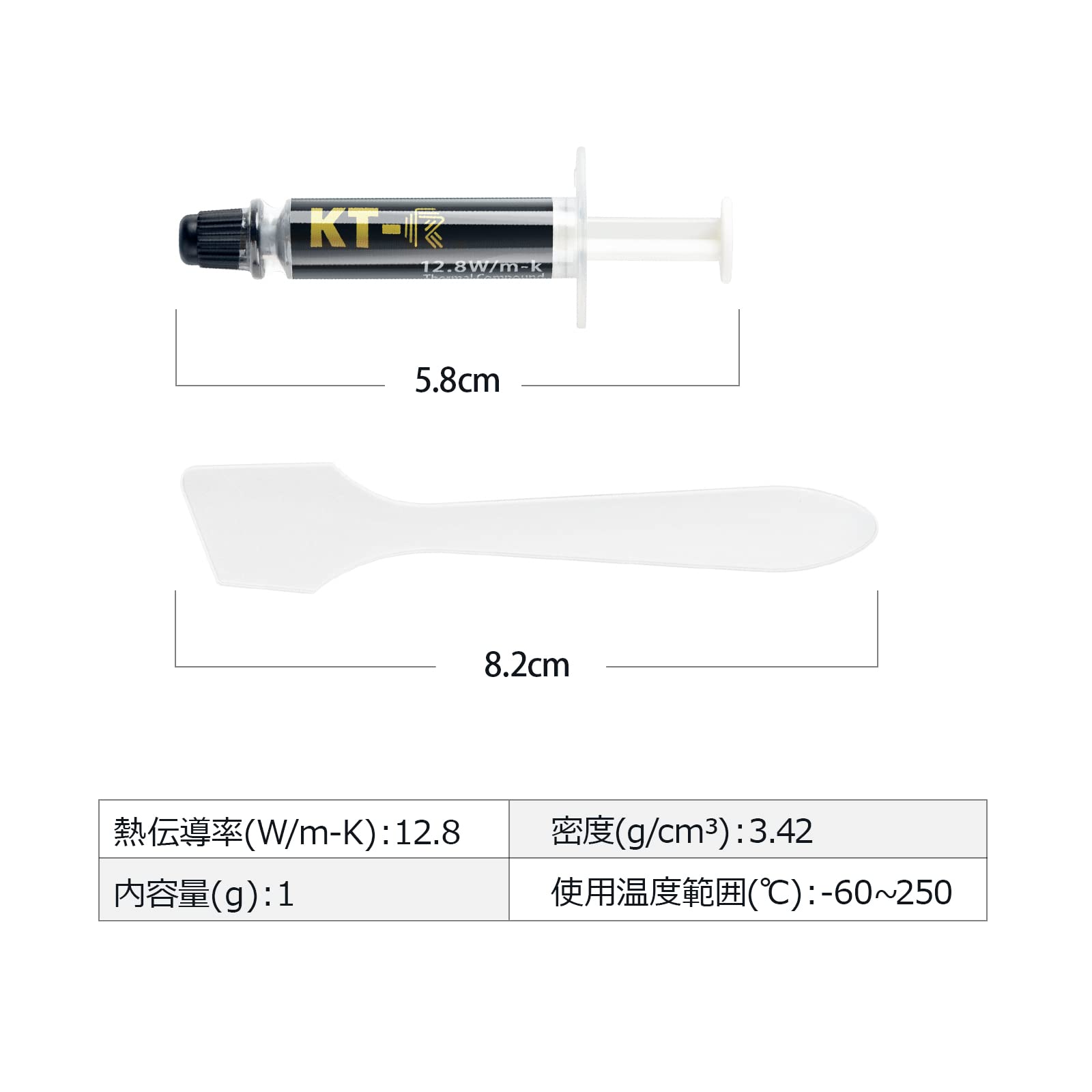 Amazon | CPUグリス 熱伝導率12.8W/M-K 絶縁性 熱伝導グリス 1g