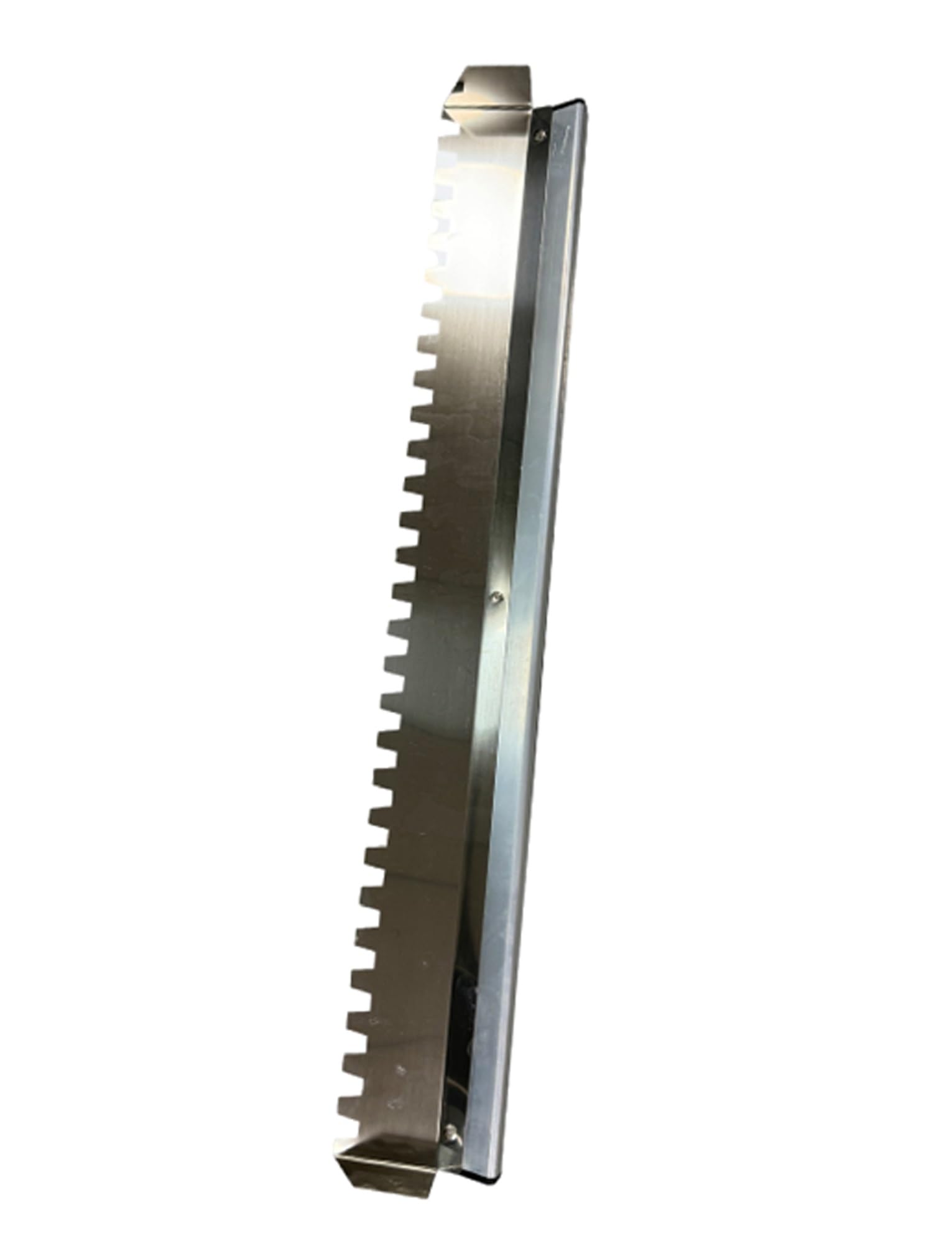 Llana grande for azulejos, llana de acero inoxidable dentada cuadrada for la instalación de azulejos y pisos de gran formato (24'')(Round Teeth,35'')