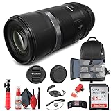 Canon RF 600mm f/11 is STM Lens (3986C002) + Filter Kit + Backpack + 64GB Card + Card Reader + Flex Tripod + Memory Wallet + Cap Keeper + Cleaning Kit + Hand Strap + More (Renewed)