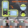 Medidor Láser de Distancia, 100M/328ft, Precisión ±2mm, con Pantalla LCD Retroiluminada, Mide Distancia, Área, Volumen, Modo Pitágoras para Uso Interior/Exterior (Láser Verde) 6