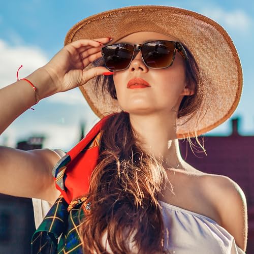 Image of URUMQI Polarized Sunglasses Fit Over Glasses for Men Women, Oversized Square Sun Glasses UV400 Protection