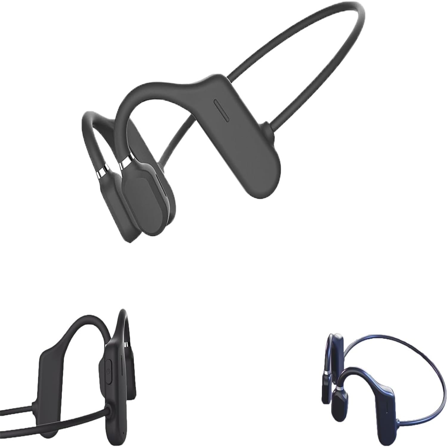 Sound Revv Auriculares Inalámbricos con Clip para la Oreja, Conducción Esquelética y Ósea (Negro)