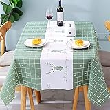 【Ampliamente utilizado】 Los manteles de plástico impermeables son muy adecuados para cocinas familiares, restaurantes, jardines al aire libre, picnics o fiestas festivas y fiestas temáticas especiales.