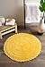 DII Crochet Collection Reversible Bath Mat, Round, 27.5