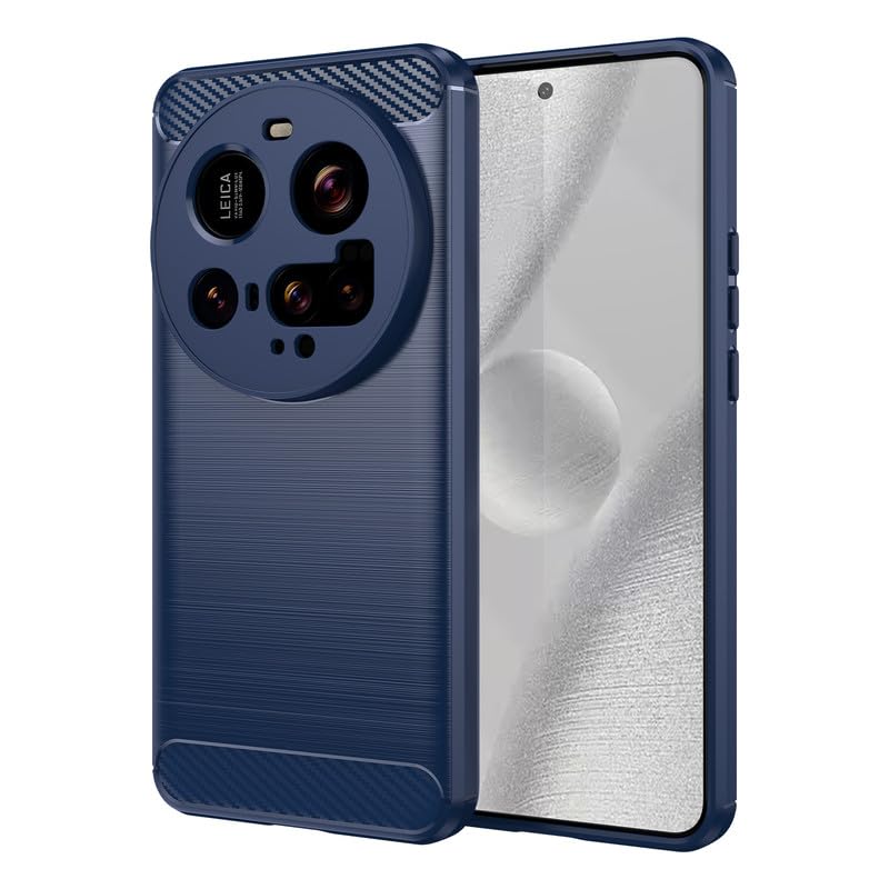 Image of Hybrid Carbon Fiber Back Case for Redmi 15 Ultra (Blue)