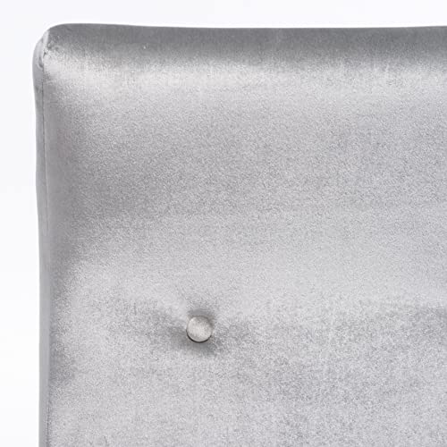 Sillón Acogedor Plegable Gris Claro miniatura 4