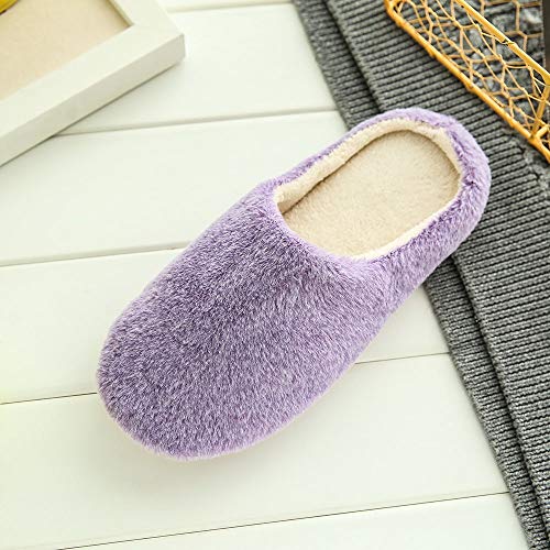 Women Warm Home Plush Soft Slippers Indoors Non Slip Close Toe Winter Floor Bedroom Shoes Fuzzy Lightweight Slippers4