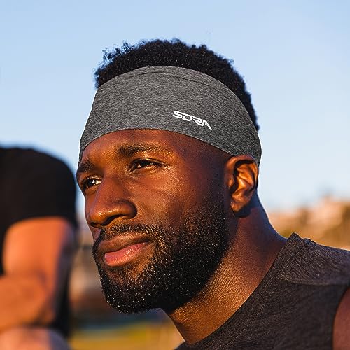 Image of Suddora Workout Headband, Sports Headband for Women and for Men Athletic, Lightweight, Stylish & Comfortable Spandex Headband for Running, Workout, Football, Cosplay & Costumes(Dark Static Gray)