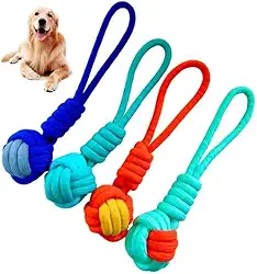 Brinquedo Cachorro Pet Mordedor Corda Para Cães Resistente Reforçada com puxador (Azul/verde)