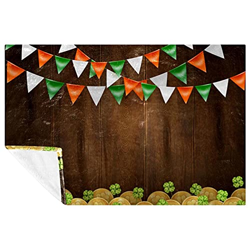 Couverture Saint-Patrick plaid canapé camping pique-nique plage