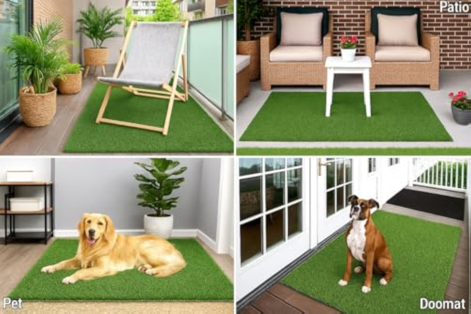 35mm Artificial Green Grass for Balcony and Floor
