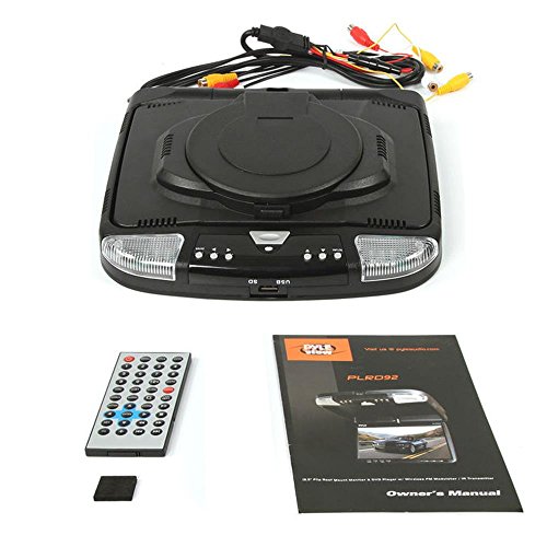 Pyle Plrd92 9-Inch Flip Down Monitor And Dvd Player With Wireless Fm Modulator/ Ir Transmitter #TOP3