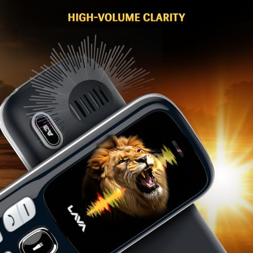 Image of Lava A3 King 2026 Dual Sim Keypad Mobile Phone | 1750mAh Big Battery | 1.8 inch Large Display | 7 Languages Read & Write Support | Vibration Alert (Blue)