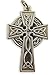 Produktbild Religious Gifts Silber Ton Kunstvoller Anhänger Keltisches Pectoral Kreuz, 1 1/4-Zoll