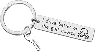 Golf Keychain Golf Lover Gift Golf Cart Keyring Christmas Valentine Birthday Gift for Golfer Funny Golf Gift for Men Golfer Keyring Golfer Gift for Dad Grandpa Husband Boyfriend Golf Player Fans Gifts