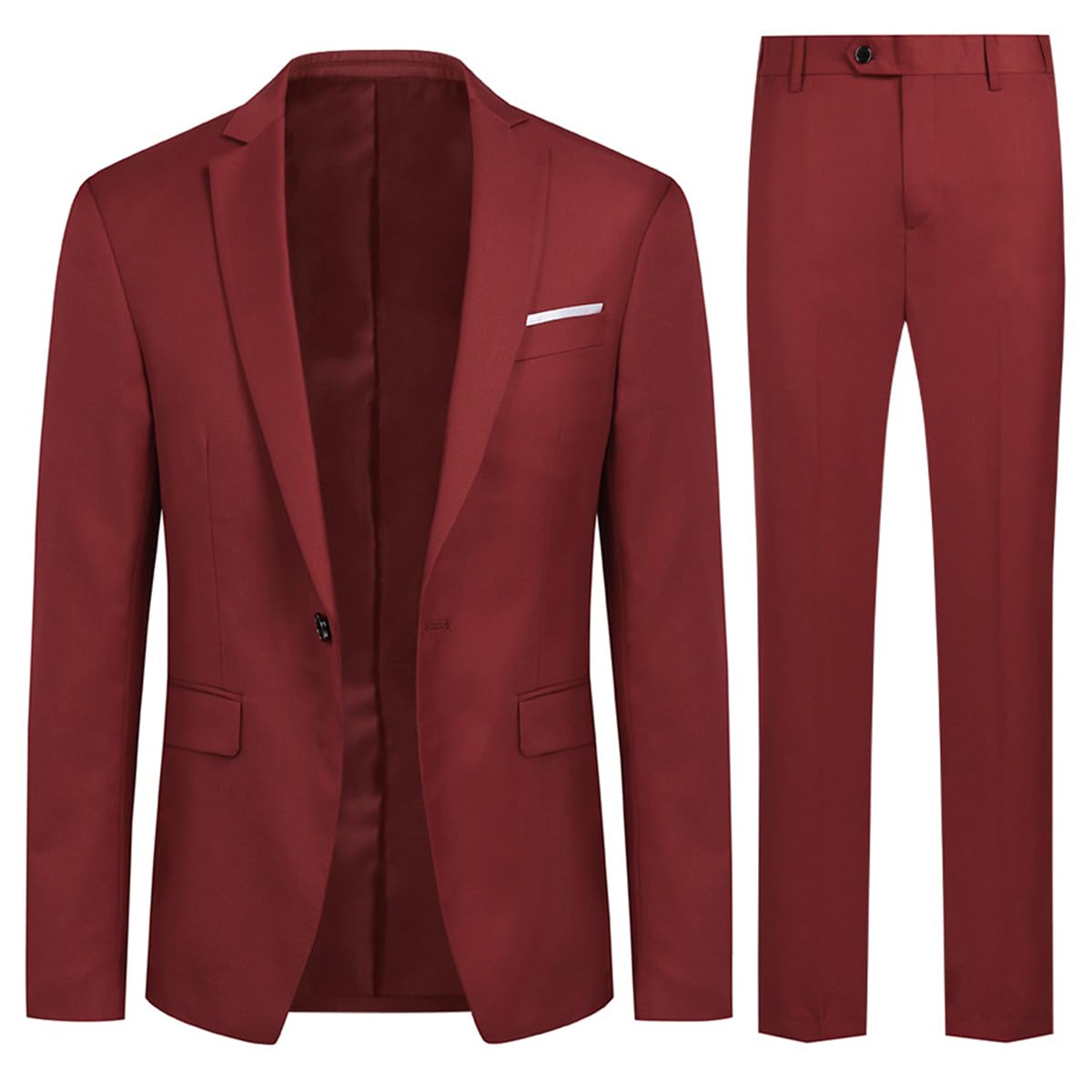 Allthemen Abiti da Uomo 2 Pezzi Suit Slim Fit Wedding Dinner Tuxedo Abiti per Uomo Business Casual Giacca e Pantaloni 10 Colori Disponibili