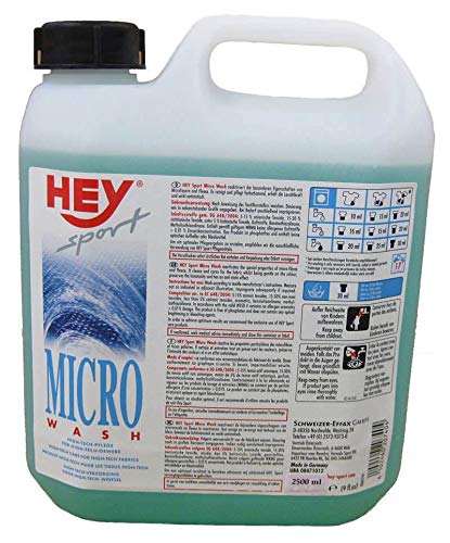 HEY sport MICRO WASH środek piorący do odzieży sportowej z mikrofibry lub tkaniny polarowej o właściwościach reaktywujących, 2,5 l