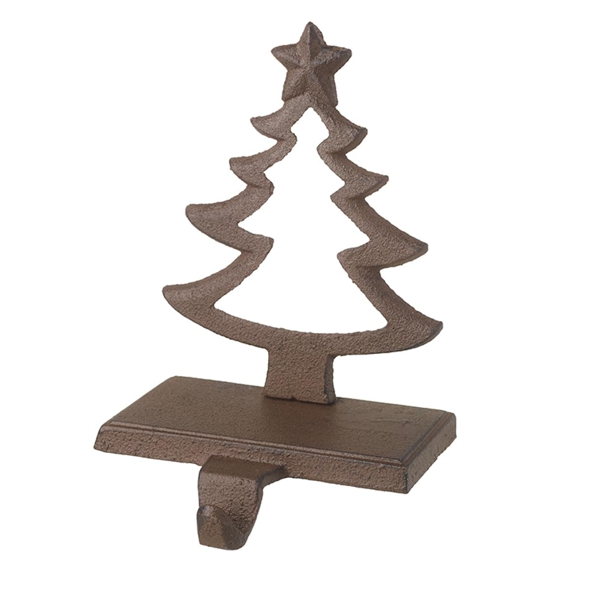 Heaven Sends Brown Christmas Tree Design Stocking Hanger