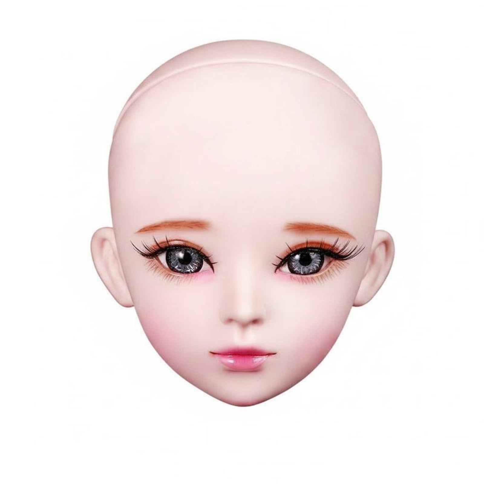 Doll Figur mit Gelenkigem Körper Austauschbaren Händen Und Augen Glatter Oberfläche Lebensnaher Größe aus Und Gummi für Sammler Makeup-Training Modepuppen-Design, Tiantian Schminkkopf