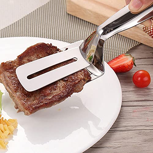 Pinzas para Bolsas de Barbacoa, Pinzas de Acero Inoxidable para Barbacoa, Pinzas dentadas para Cocina, Pinzas para Pan, filetes, Utensilios de Cocina