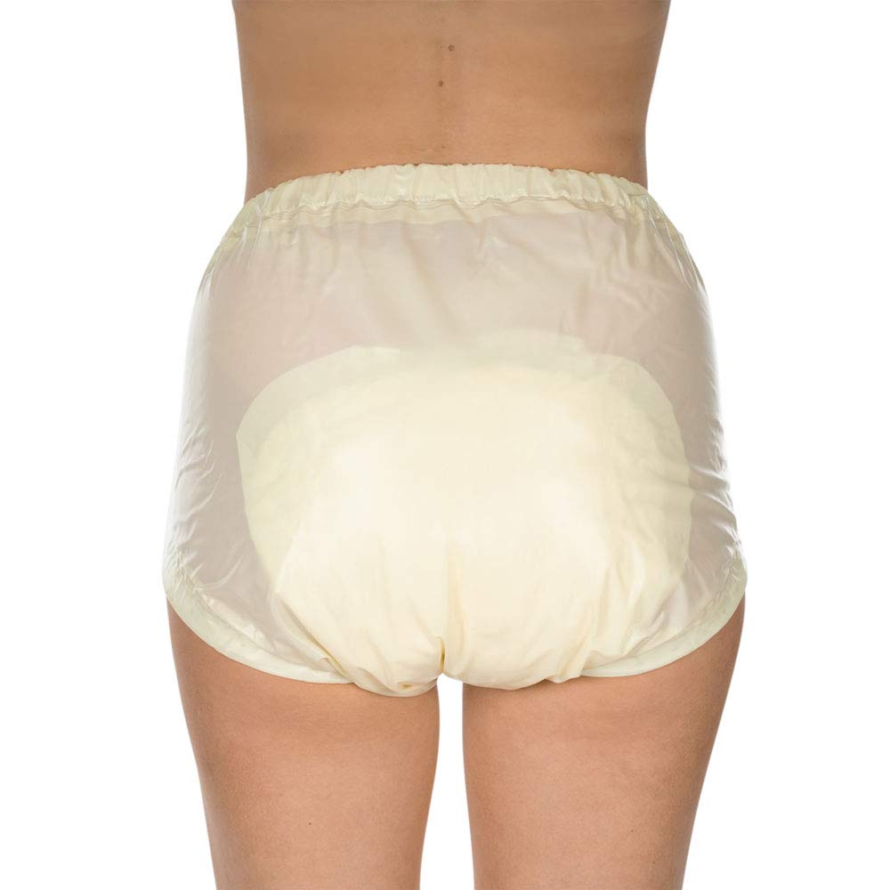 Suprima Inkontinenz-Slip PVC mit verstellbarem Beingummi in Softgelb XL