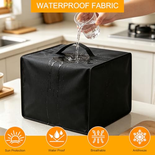 Image of Air Fryer Cover For Chefman 8 QT TurboFry Touch Air Fryer XL 13.78 inchX11.02 inchX13.39 inch, Heat Resistant Waterproof Dust Proof Kitchen Appliance Covers Reusable Airfryer Chefman 8 Qt Cover