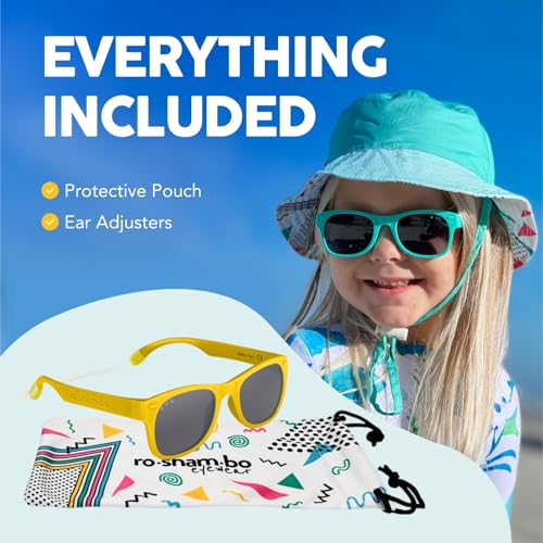 ROSHAMBO Unbreakable Square Sunglasses - Italian Made Polarized - BPA Free with Strap + Accessories - USA Assembled4