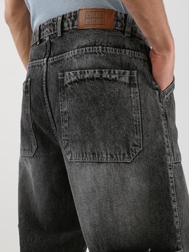 Image of Urbano Fashion Men's Loose Baggy Fit Cargo Carpenter Jeans with 6 Pockets Non-Stretchable