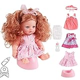 deAO Mi Primera Muñeca Bebé Conjunto de Vestidor con Ropa 