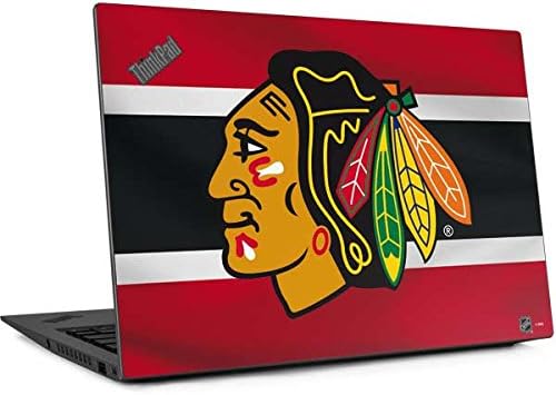 Skinit Decal Laptop Skin Compatible with Thinkpad X1 Carbon (6th Gen 2018) - Officially Licensed NHL Chicago Blackhawks Jersey Design