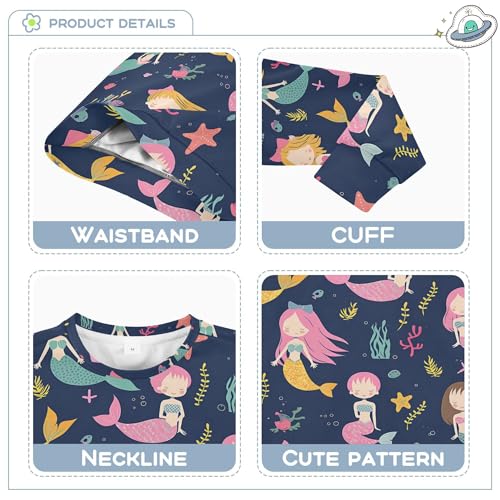 JUNZAN Purple Underwater World Kids Girls Sweatshirt Hoodie Crewneck Kids Pullover Hoodie Party 4T3