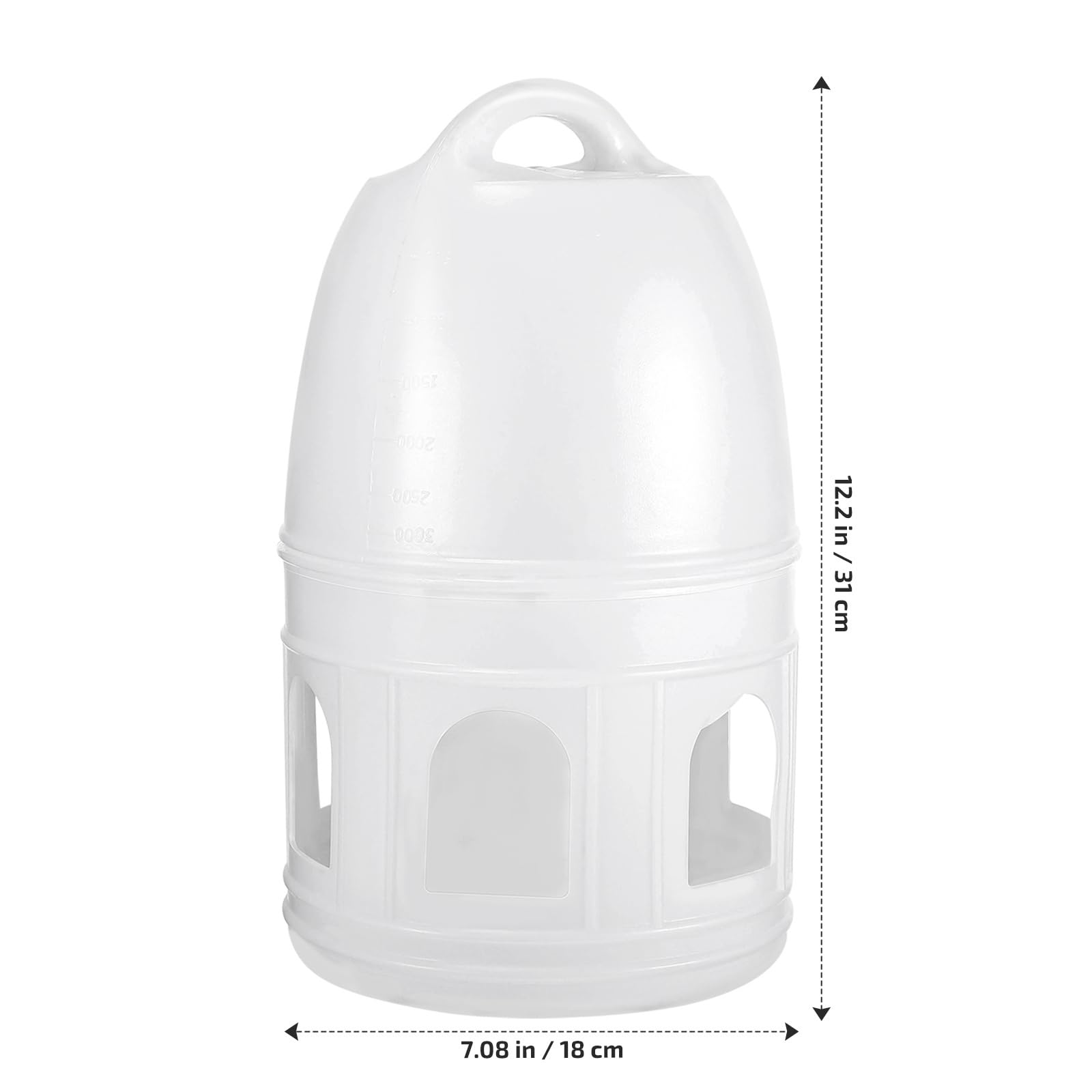 Dispensador de bebedero de plástico para pájaros de POPETPOP para alimentar a las palomas, contenedor de agua para pájaros – Comedero automático dispensador de agua y jaulas para pájaros