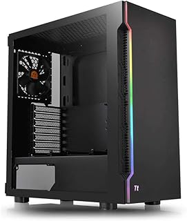 Thermaltake H200 TG RGB ミドルタワー型PCケース 強化ガラス フロントLEDバー搭載 CA-1M3-00M1WN-00 CS7632