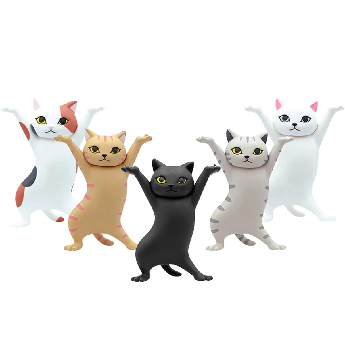 Amazon.co.jp: Yurikaペン置き 猫 ペンホルダー ネコのペンおき 頑張る