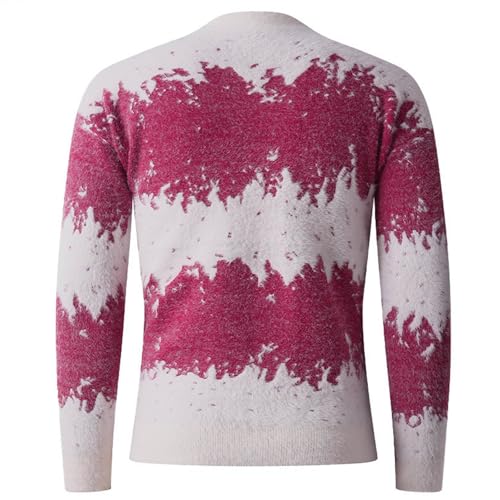 Cambkatl Men's Stylish Gradient Sweaters Slim Fit Stretch Pullover Casual 2025 Fall Winter Long Sleeve Knitted Sweater Tops4