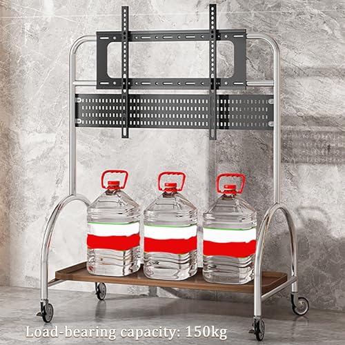Soporte móvil para TV con ruedas ajustable de 65-90 pulgadas miniatura 6