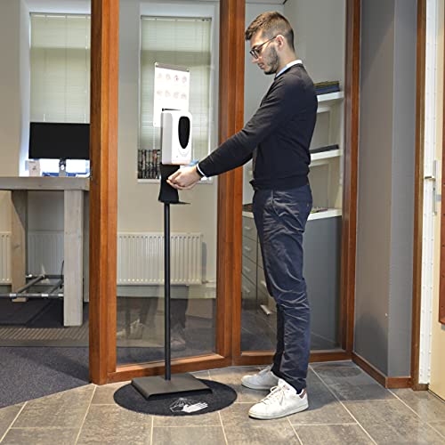 NOTRAX® Tapis pour Distributeur de désinfectant Tapis Absorbant pour éviter Que Le désinfectant pour Les Mains n'endommage Les sols 60 CM Noir (Lot de 2) Cover