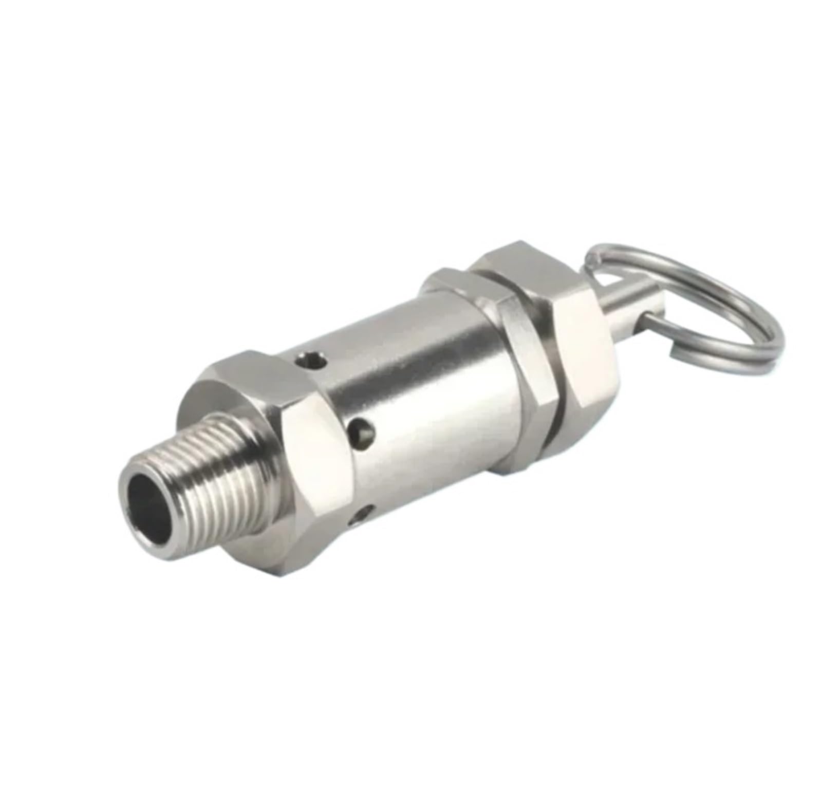 Válvula de seguridad, Válvula de alivio presión acero inoxidable 304, 1-10 bar, BSPT macho, for elaboración casera, varios tamaños(3 Bar (0.3 Mpa),1/2 BSPT Male)